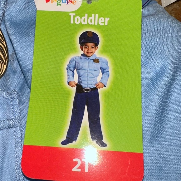 NWT toddler police 👮‍♀️ costume includes bodysuit/ attached badge, hat and belt - Picture 1 of 6